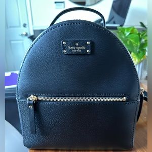 Black Kate Spade mini back pack. In great condition, used 2-3 times.